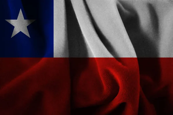 Bandera Chile Sobre Terciopelo —  Fotos de Stock