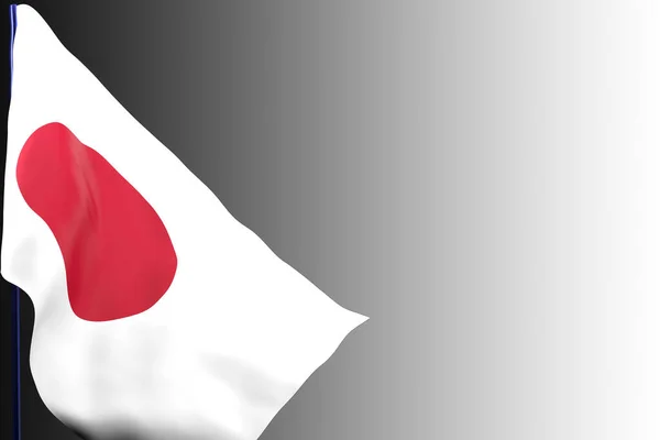 Japan Flag Gradient Background Rendering — 스톡 사진