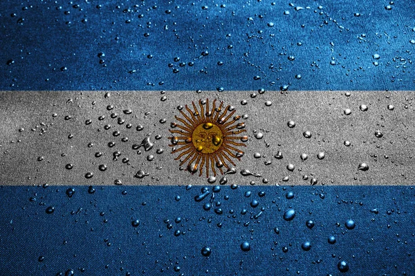 Аргентинський Прапор Краплями — стокове фото