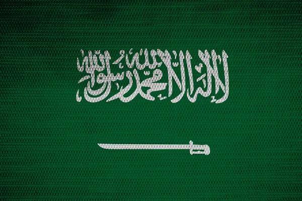 Suudi Arabistan Dekoratif Renkli Bayrağıyla Arka Plan — Stok fotoğraf