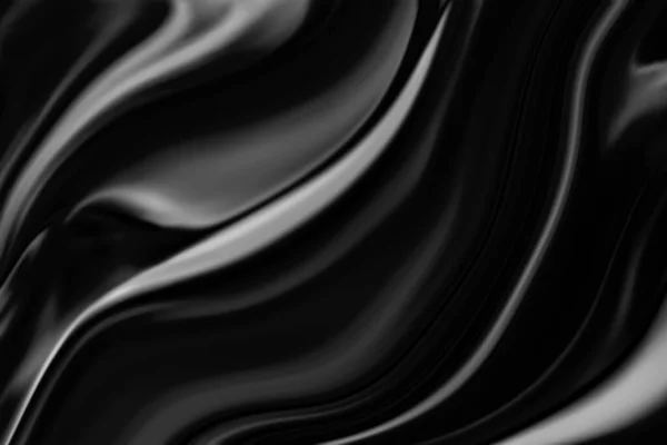 Liquido Liquido Inchiostro Colori Bianco Nero Sfondo Astratto Rendering Illustrazione — Foto Stock