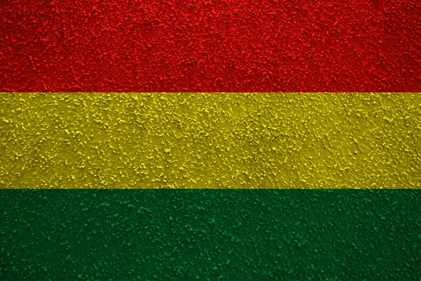 Muur Achtergrond Van Decoratieve Kleurrijke Vlag Van Bolivia — Stockfoto