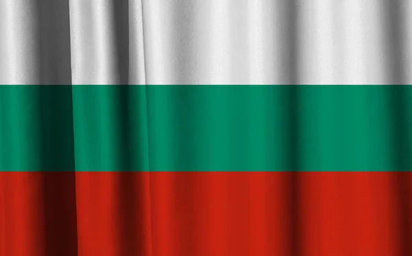 Текстильне Тло Декоративного Кольорового Прапора Болгарії — стокове фото