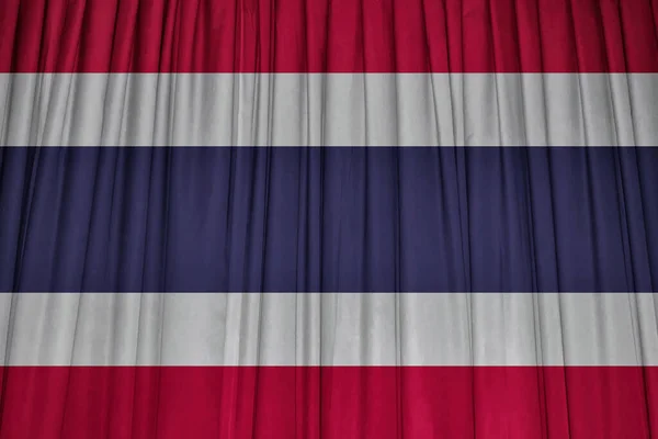 Bandeira Tailândia Com Ondas — Fotografia de Stock