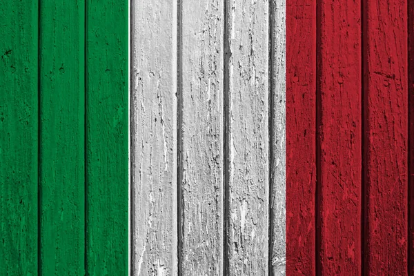 板にイタリアの旗 — ストック写真
