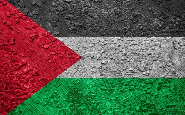 Fondo Pared Bandera Colorida Decorativa Palestina —  Fotos de Stock