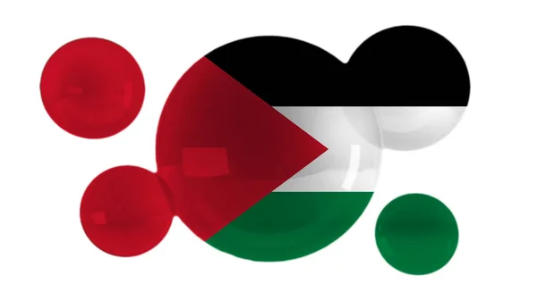 Violación Bandera Palestina —  Fotos de Stock