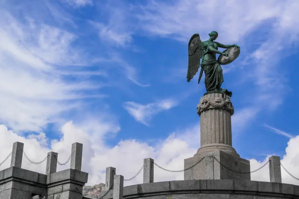 Estatua Del Santuario Militar Pasale Tonale Lombardía Italia — Foto de Stock