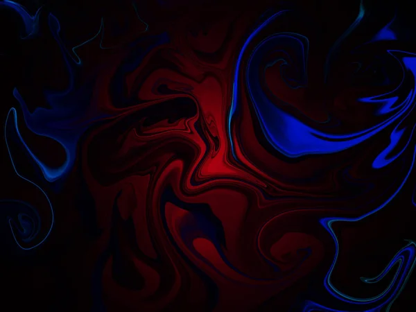 Жидкий Абстрактный Фон Полосами Масляной Живописи Красочной Линией — стоковое фото