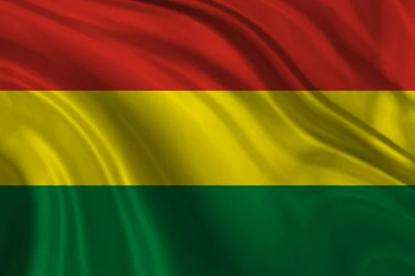Sfondo Tessile Della Bandiera Decorativa Colorata Della Bolivia — Foto Stock