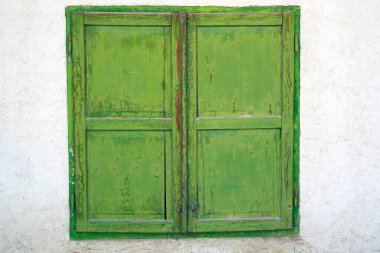 eski pencere kırsal bir şekilde.