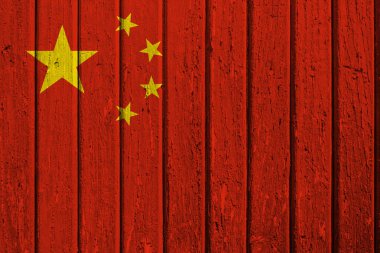 Tahta tahtada Çin bayrağı