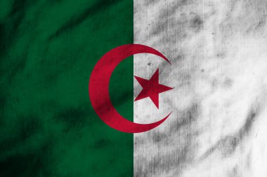 Eski kumaşta Cezayir bayrağı