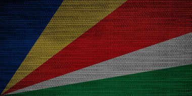 Seyşel bayrağının dokusu