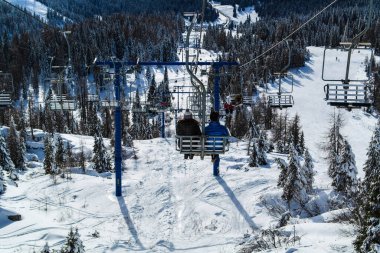 Mount Verena, Asiago 'da dağ teleferiği, Vicenza - İtalya