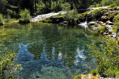 Calalzo, Belluno 'daki Lagole Gölü Parkı - İtalya