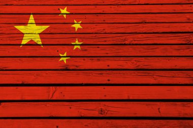 Tahta tahtada Çin bayrağı