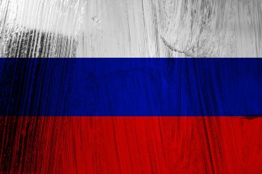 Yansıma efektli Rusya bayrağı