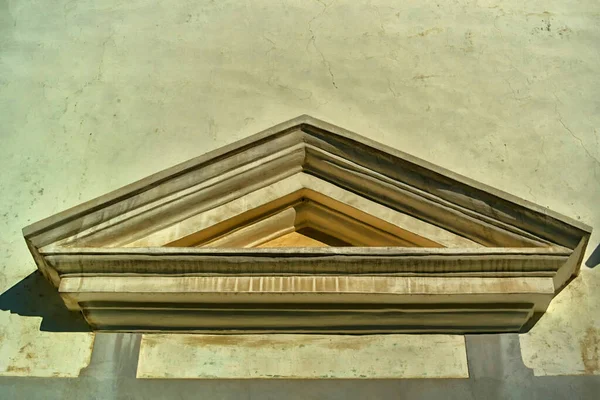 Detail Pediment Venetian Villa Italy — Stock Photo, Image