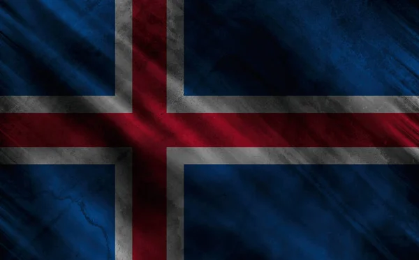 Background Decorative Colorful Flag Iceland — Stock Photo, Image