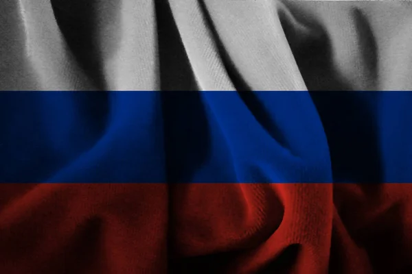 Bandeira Rússia Veludo — Fotografia de Stock