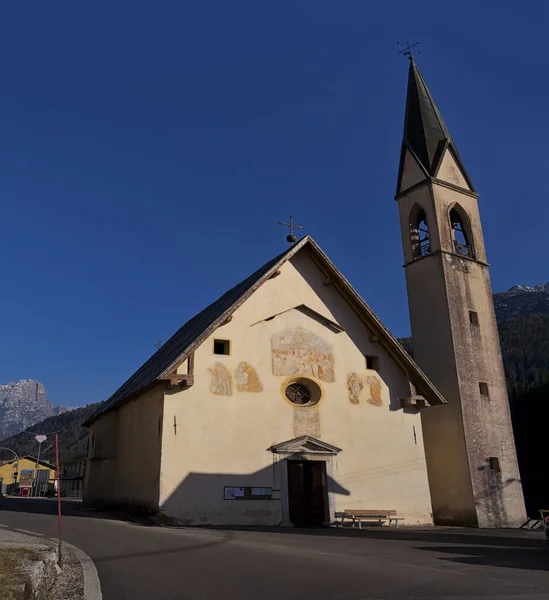Kirche Forno Zoldo Belluno Italien — Stockfoto