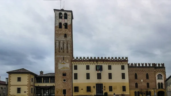 Vista Del Ayuntamiento Camposampiero Provincia Padua Véneto Italia —  Fotos de Stock