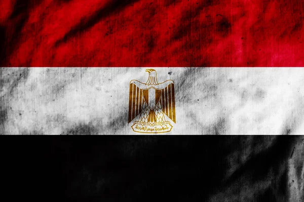 Vlag Van Egypte Oud Weefsel — Stockfoto