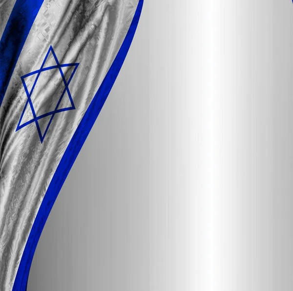 Flaga Izraela Tkaninie — Zdjęcie stockowe