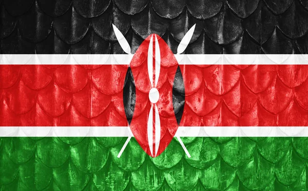 Kenya Flag Background Scales — Stock Photo, Image