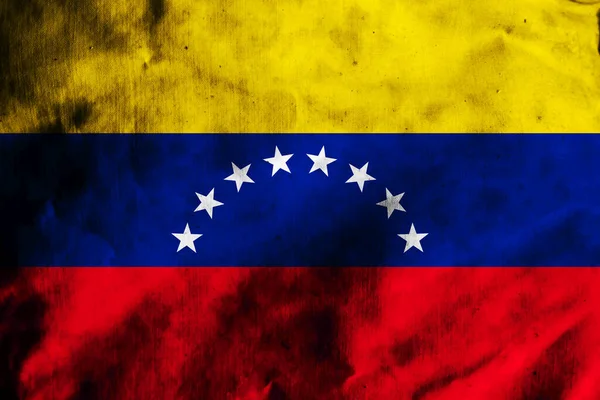 Прапор Венесуели Старій Тканині — стокове фото