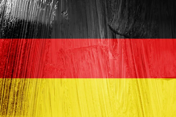 Tysklands Flagga Med Repad Metalleffekt — Stockfoto