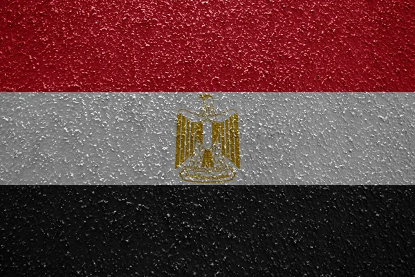 Kırışık Duvarda Mısır Bayrağı — Stok fotoğraf