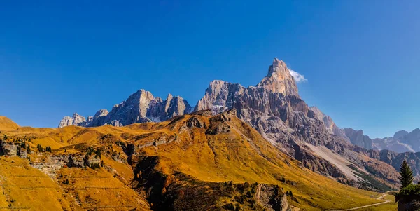 Autumn View Passo Rolle Trento Italy — Stock Photo, Image