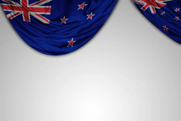Прапор Нової Зеландії Білим Фоном — стокове фото