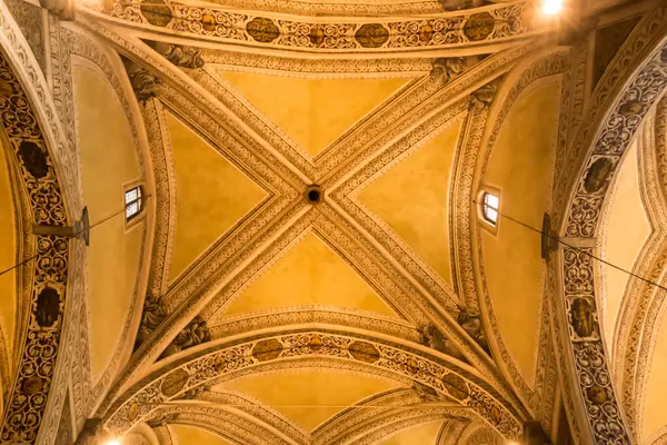 Soffitto Del Duomo Santa Maria Annunziata Salò Ottobre 2017 Salo — Foto Stock