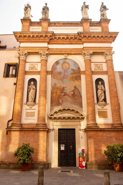 Vista Frontal Sobre Igreja San Canziano Pádua Março 2018 Pádua — Fotografia de Stock