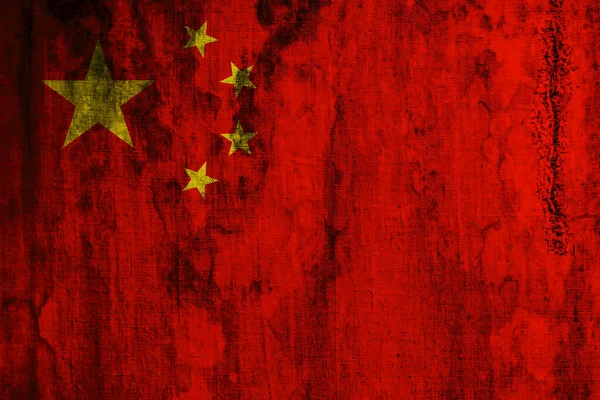 Gammal Textil Bakgrund Dekorativa Färgglada Flagga Kina — Stockfoto