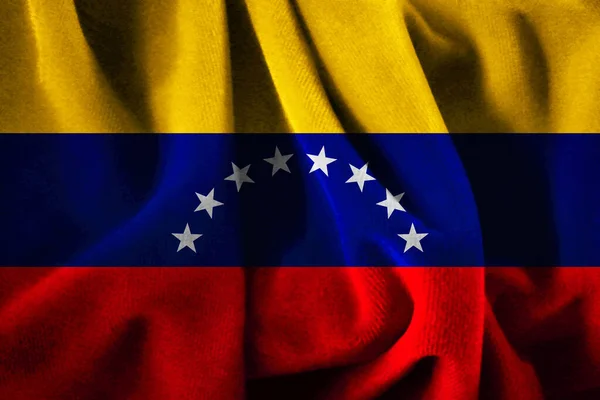 Vlag Van Venezuela Fluweel — Stockfoto