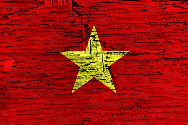 Háttér Dekoratív Színes Zászló Vietnam — Stock Fotó