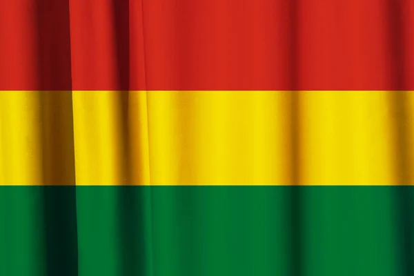 Sfondo Drappeggio Della Bandiera Decorativa Colorata Della Bolivia — Foto Stock