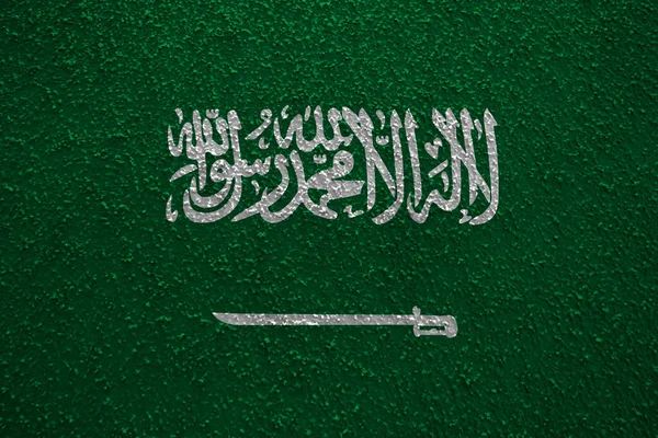 Fondo Con Bandera Colorida Decorativa Arabia Saudita — Foto de Stock