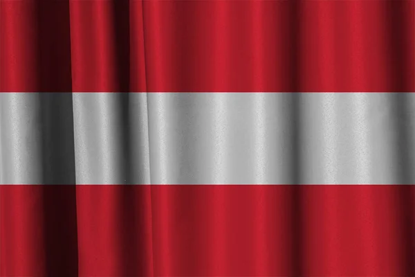 Flag Austria Old Fabric — Stock Photo, Image