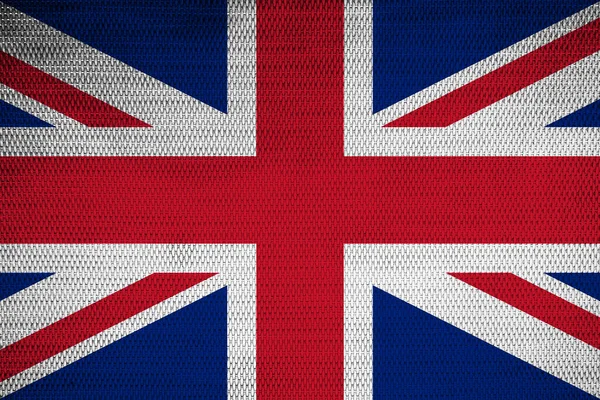 Storbritannien Flagga Textur Plast Tyg — Stockfoto