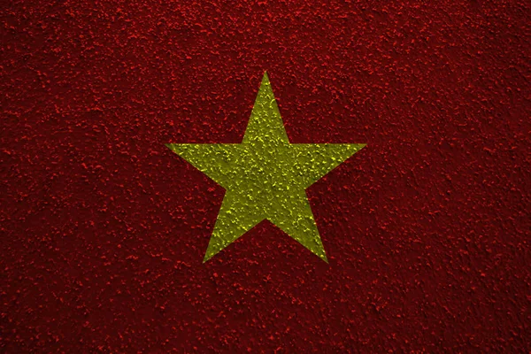 Fal Háttér Dekoratív Színes Zászló Vietnam — Stock Fotó