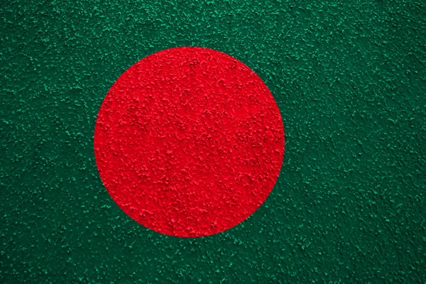 Bangladéšská Vlajka Stěně Tetury — Stock fotografie