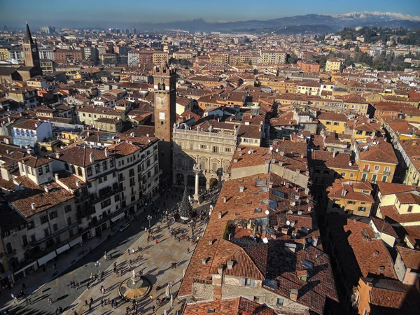 Yukarıdan Verona Şehri Veneto Talya — Stok fotoğraf