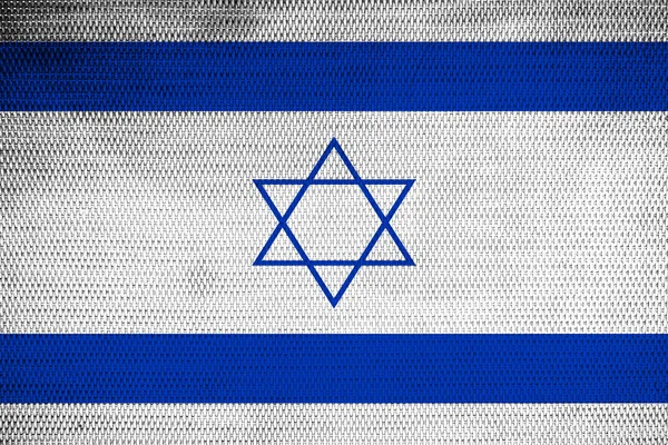Israel Vlag Textuur Plastic Weefsel — Stockfoto