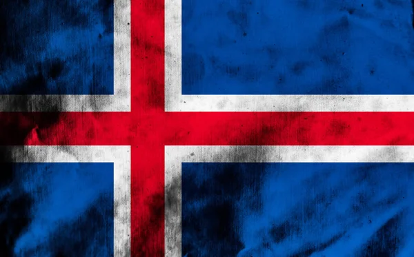 Background Decorative Colorful Flag Iceland — Stock Photo, Image