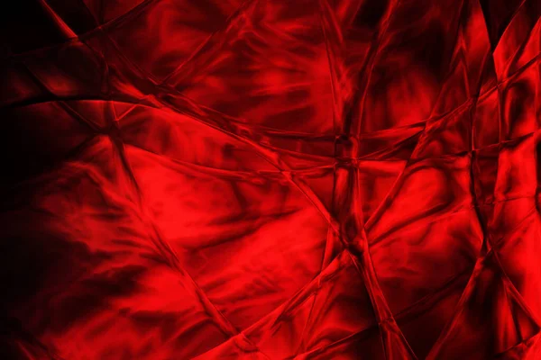 Abstract Background Crumpled Red Silk Fabric — Stock Photo, Image
